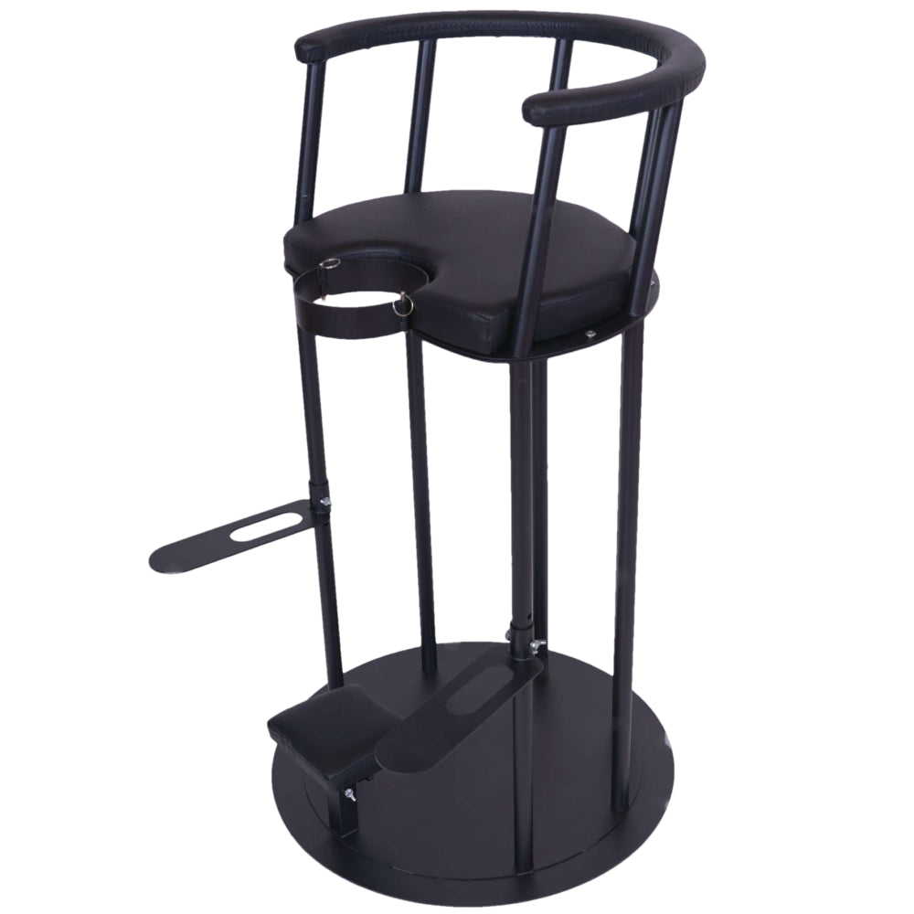 BDSM Positioning Chair with Restraint Collar