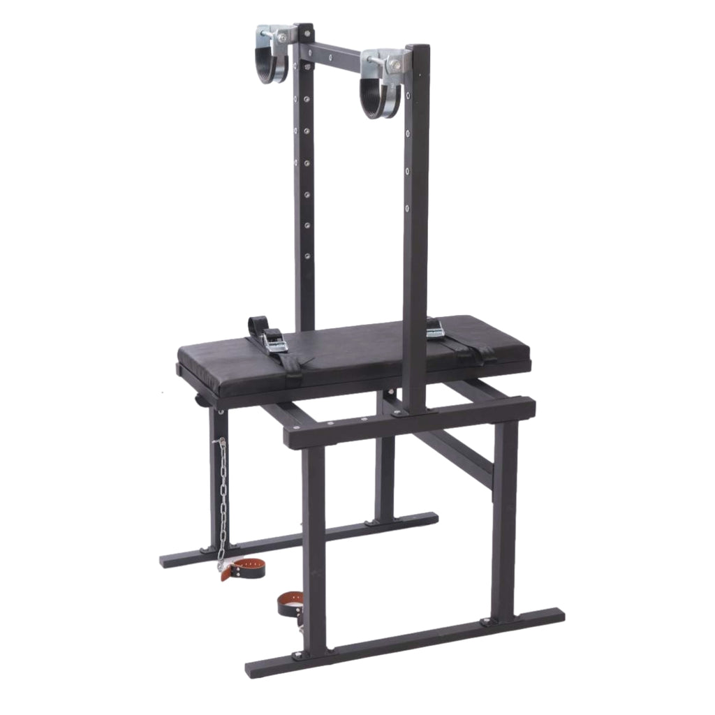 Mobile BDSM Restraint Bench with Overhead Gantry