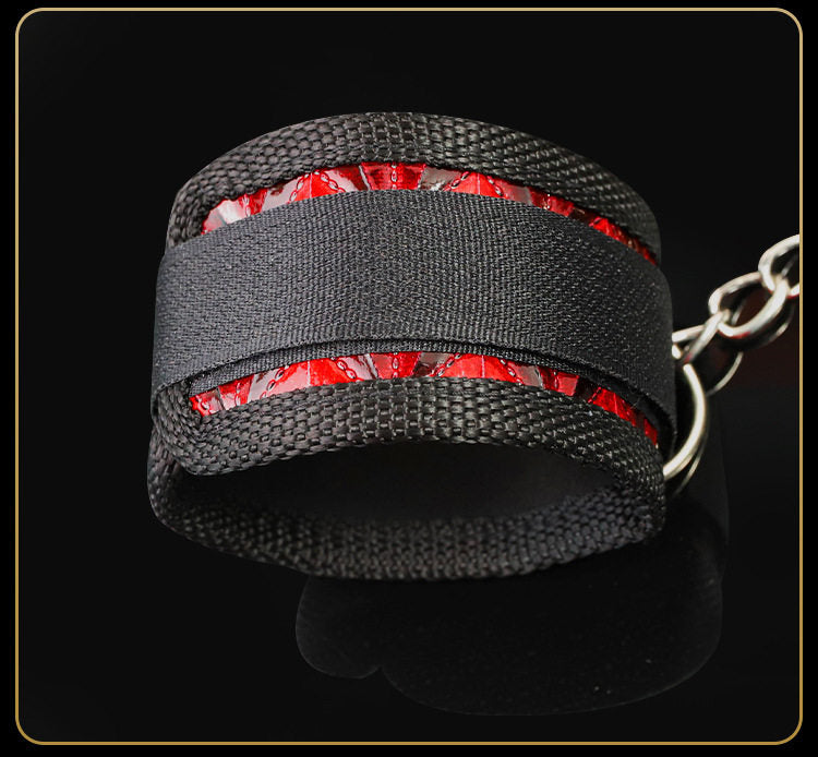 Diamond SM Red Body-Handchuffs / Thigh Restraints BF12