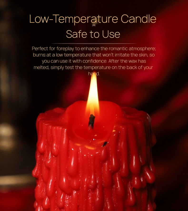 Large Body-Safe Low Temperature Wax Play Candle BM25