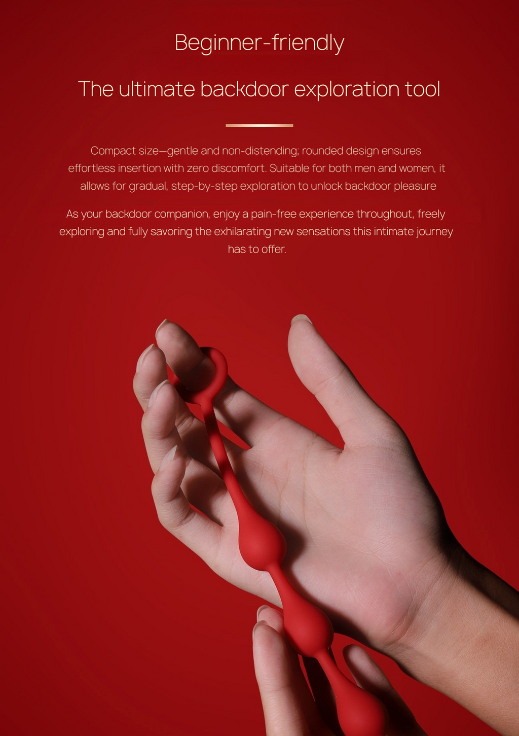 Red Silicone Butt & anal plug BM42