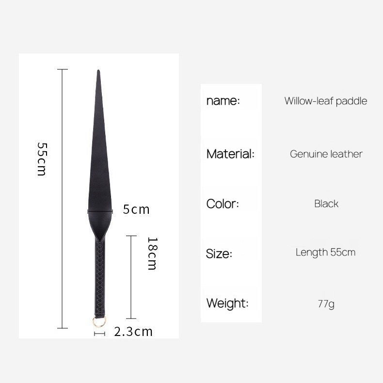 Willow Leaf Genuine Leather Paddle BM84