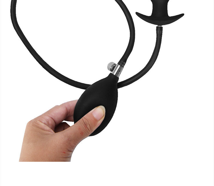 Inflatable Triple-Bead Anal Plug BM45