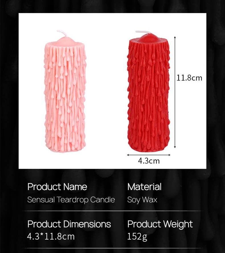 Large Body-Safe Low Temperature Wax Play Candle BM25