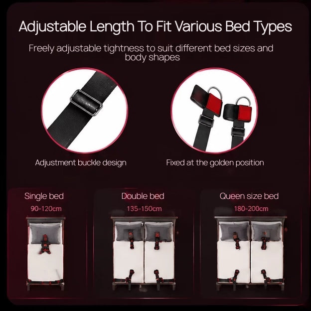 Bed Restraint Straps – Adjustable Bondage Bed Kit BM60