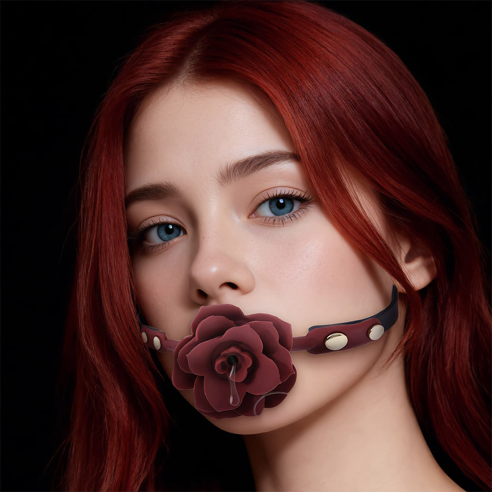 Rose Silicone Ball Gag BM13