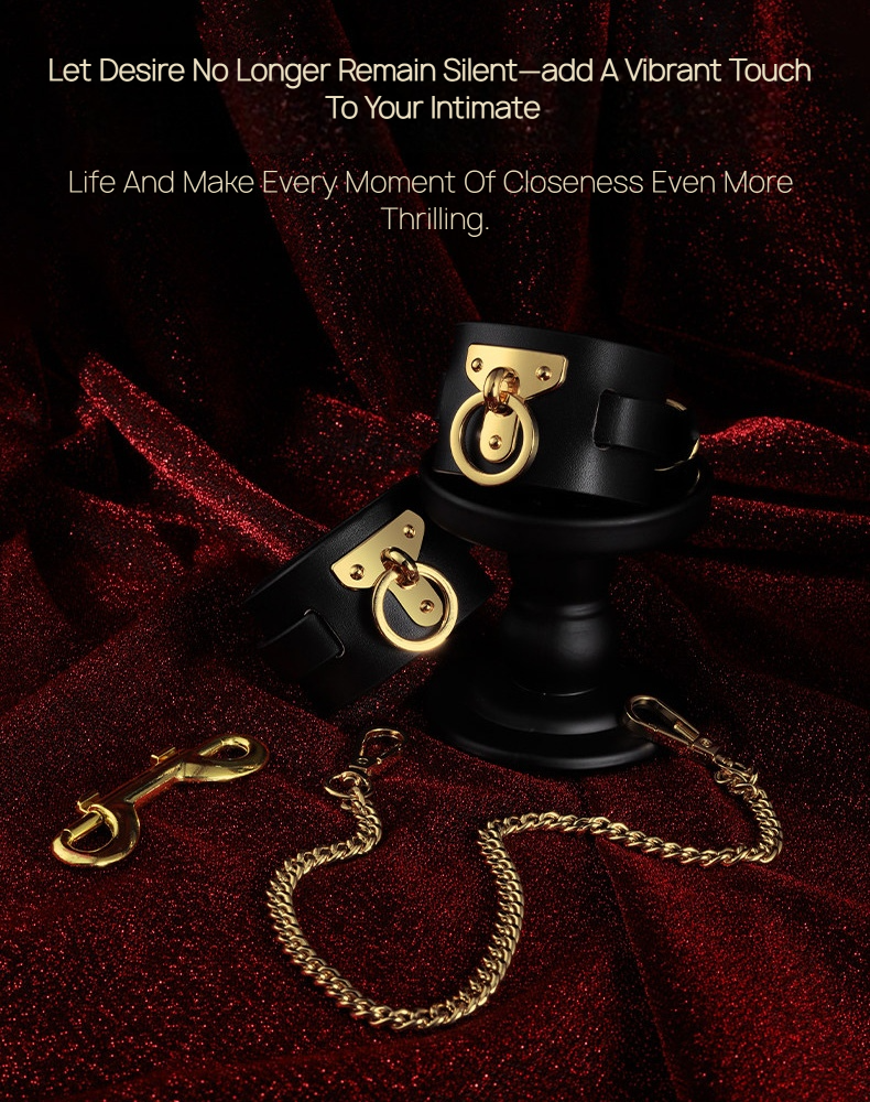 Leather Bondage Handcuffs and Ankle Cuffs BM34