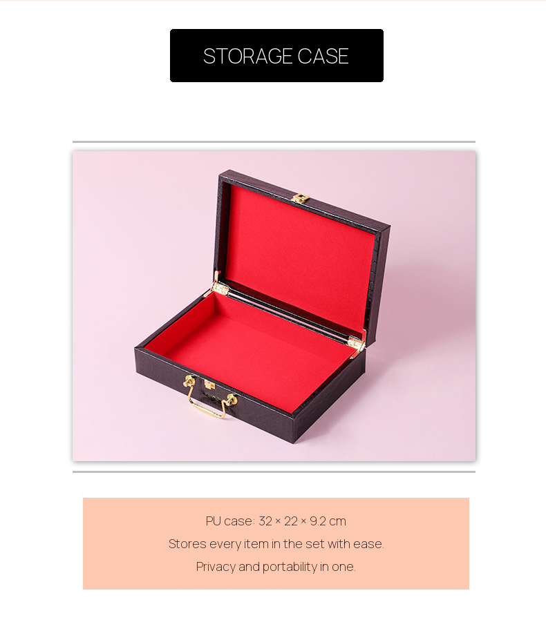 Deluxe Red BDSM Bondage Set with Storage Case BM120