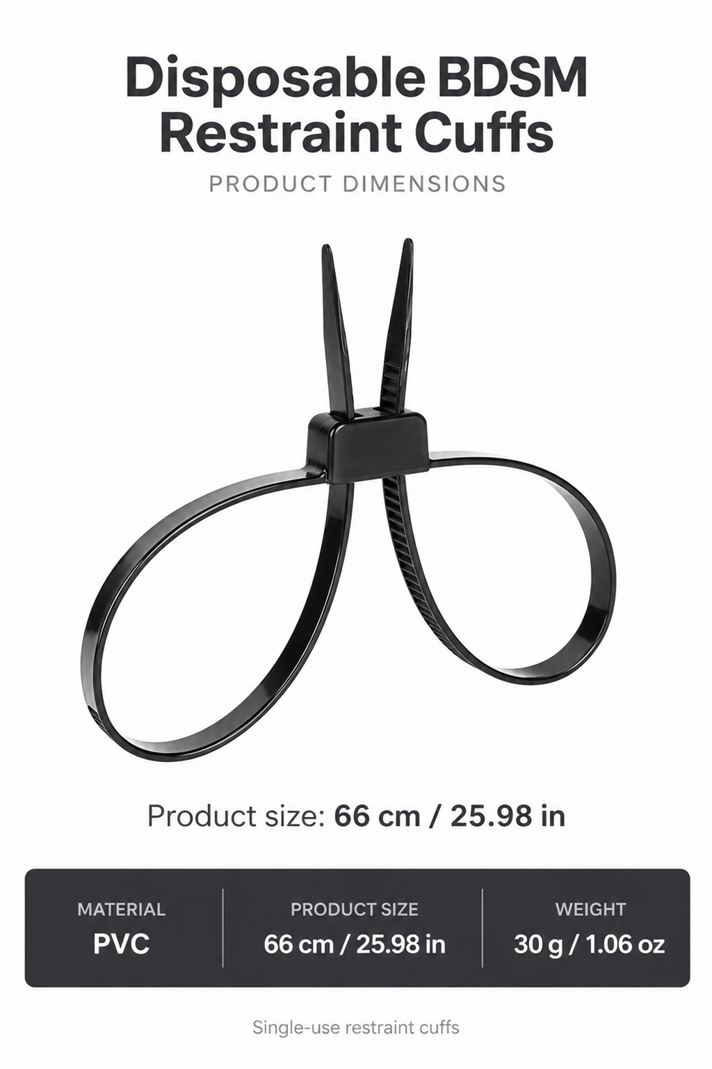 Disposable BDSM Restraint Cuffs