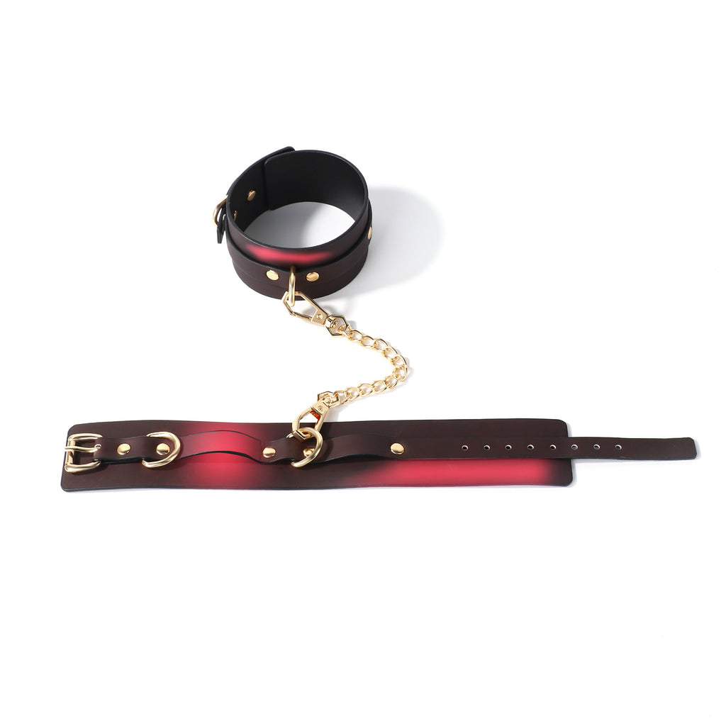 Thermochromic PU BDSM Wrist and Ankle Restraint Cuffs