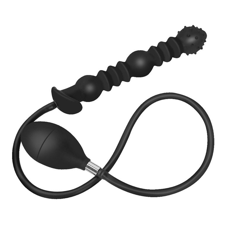 Inflatable Triple-Bead Anal Plug BM45