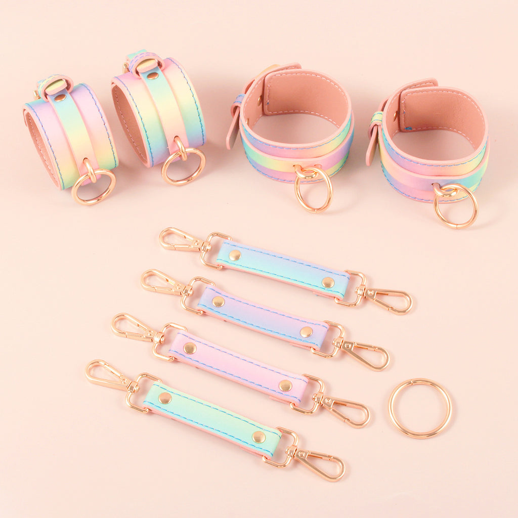 Rainbow 8-Piece BDSM Bondage Set BM113