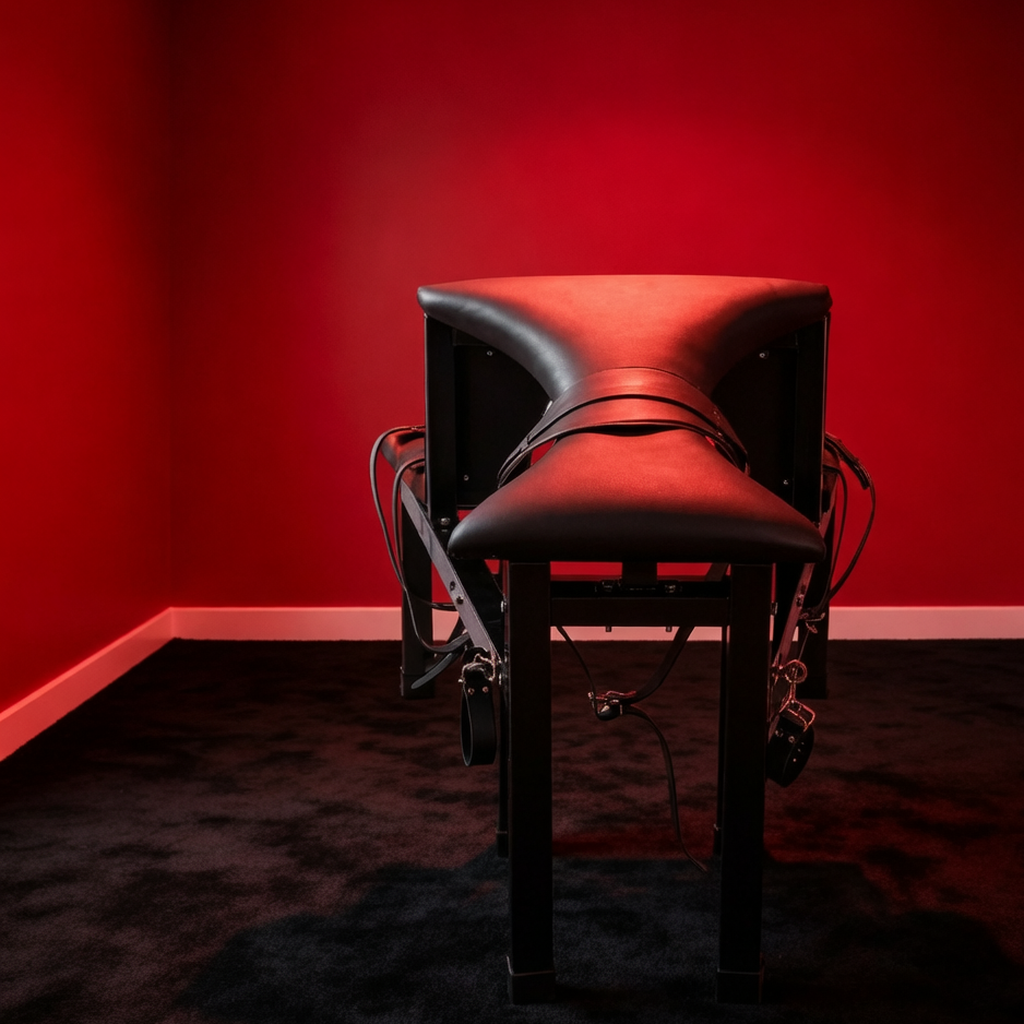 Heavy-Duty Kneeling Bondage Bench with Restraints BF22