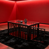 BDSM Cage Coffee Table with Clear Acrylic Top BF24