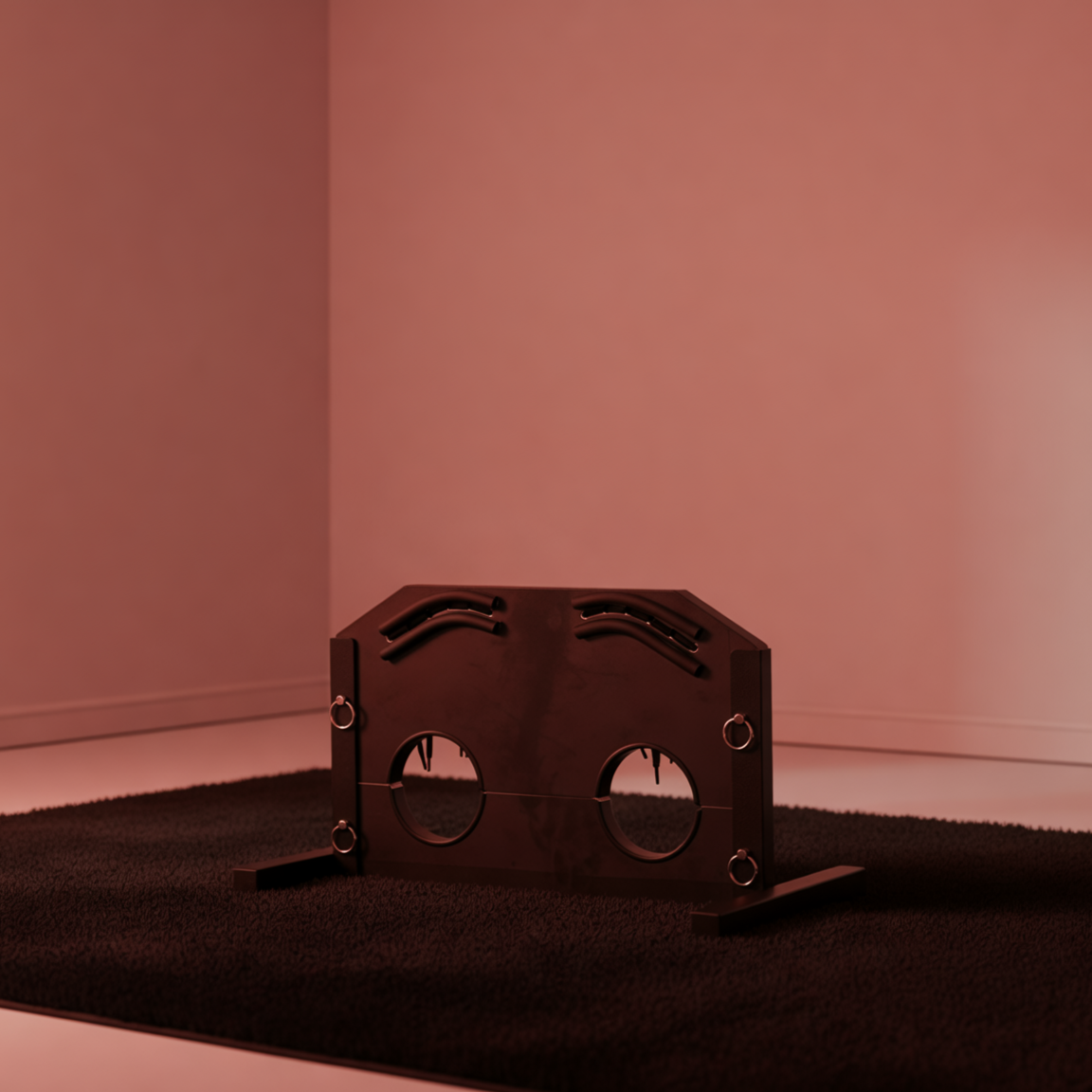 Freestanding Wooden BDSM Ankle Stocks Restraint Frame