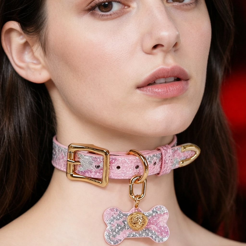Bell Cute Collar with Name Tag - BM11