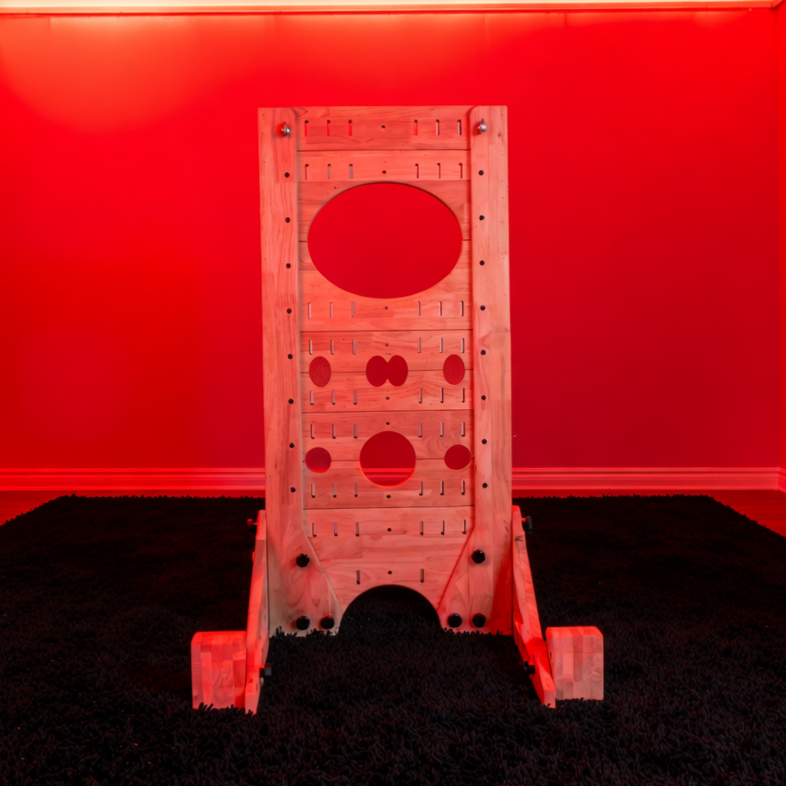 Adjustable Solid Wood Full-Body BDSM Stocks Frame