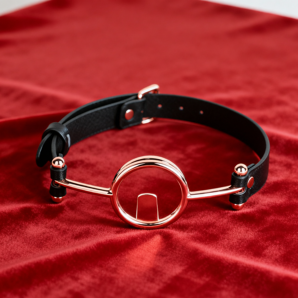 Leather Alloy Mouth Gag — BM21