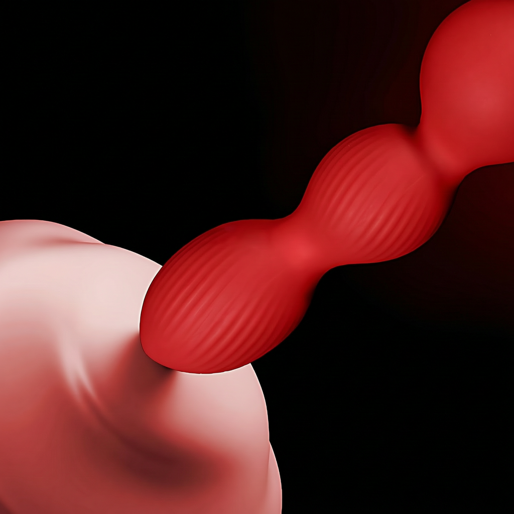 Rose Shaped Vibrating Butt Plug BM35