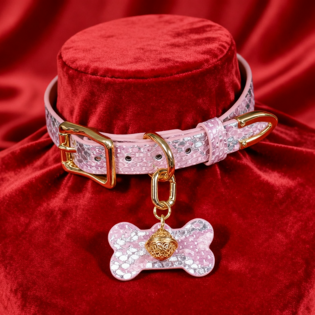 Bell Cute Collar with Name Tag - BM11