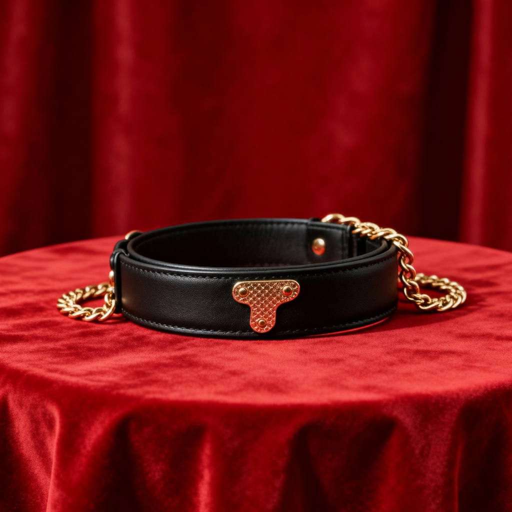 Black Gold Day Collar for Submissives BM20