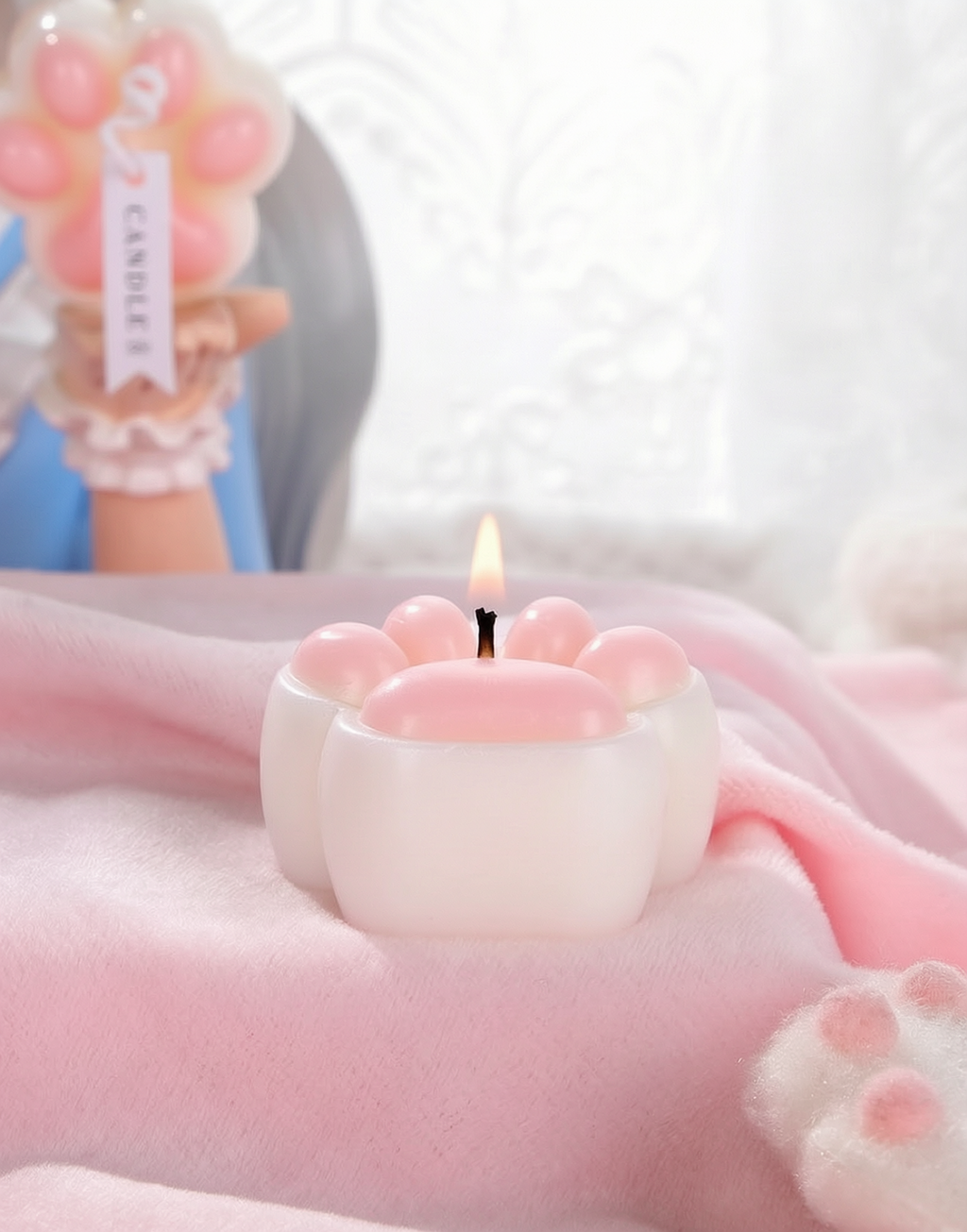 Cat Paw Low Temperature Drip Candle for Sensory Play BM30