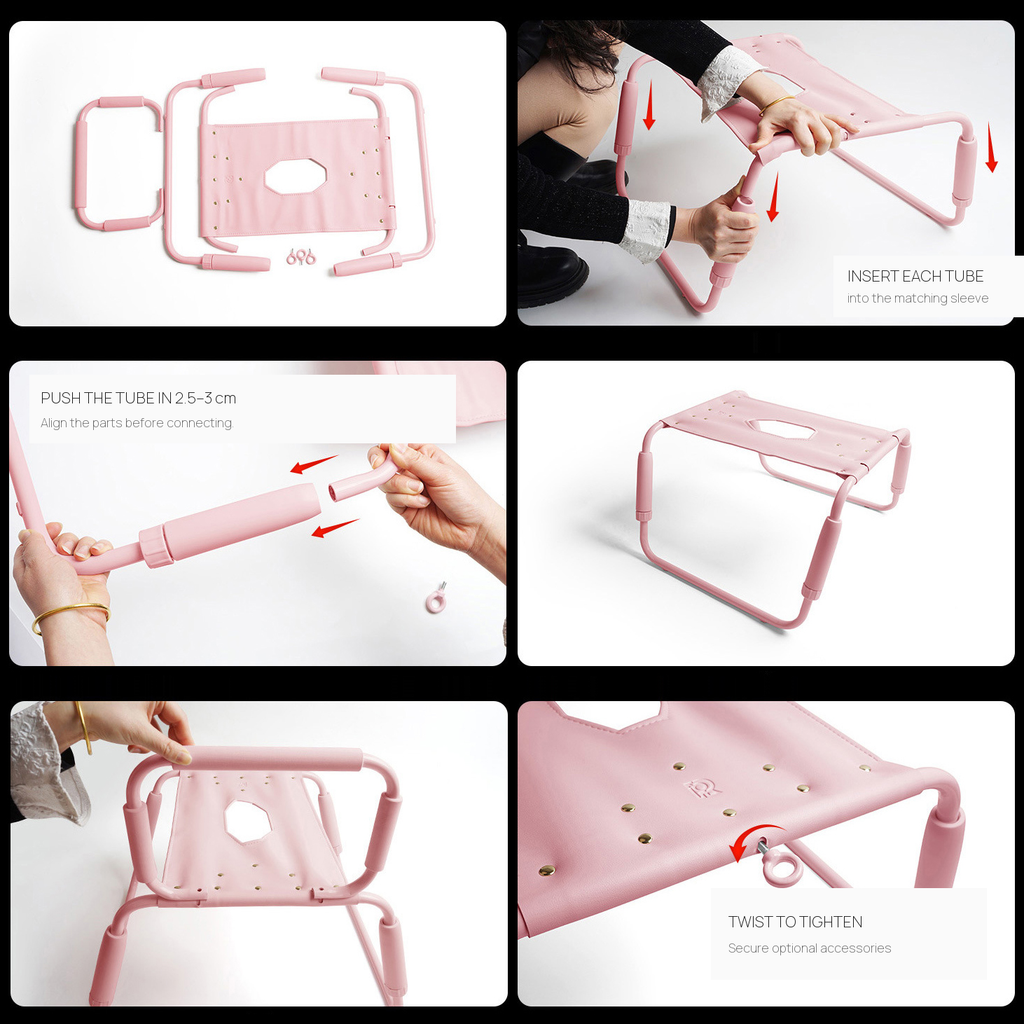 Adjustable Adult Positioning BDSM Chair and Foldable Arch Set BF52