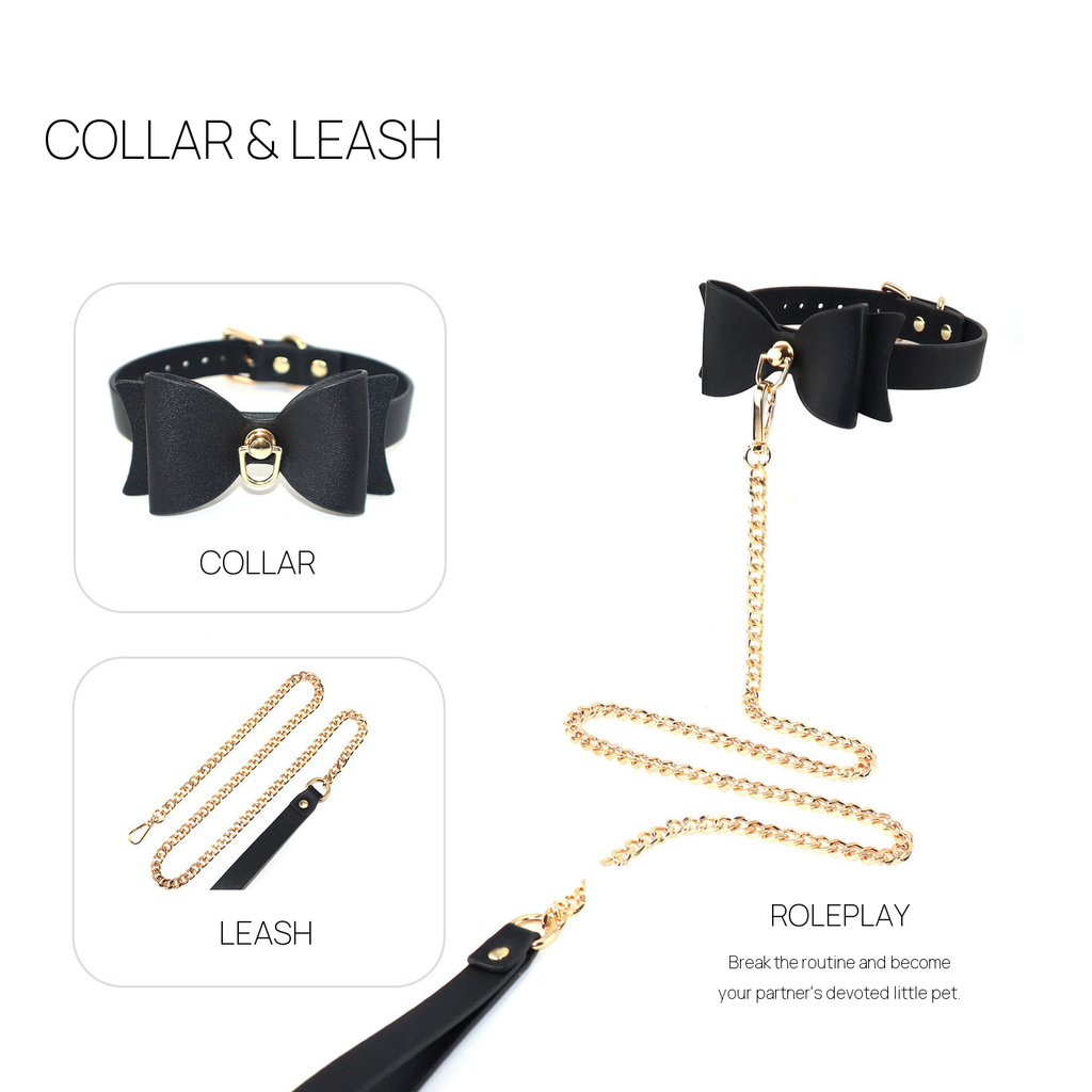 7-Piece Bow-Themed BDSM Bondage Set BM121