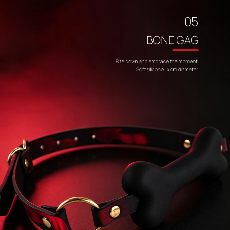 6-Piece Kiss-Print BDSM Bondage Set