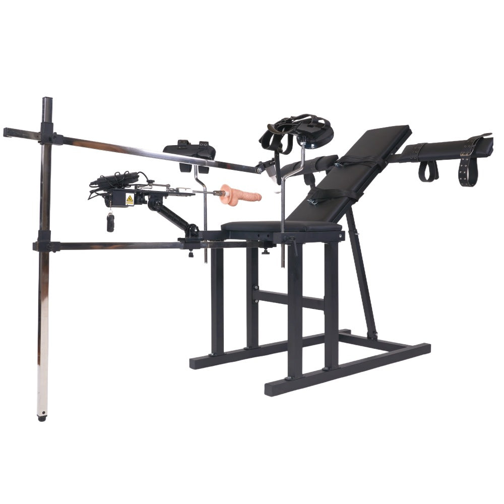 BDSM Positioning Chair with Adjustable Leg Supports