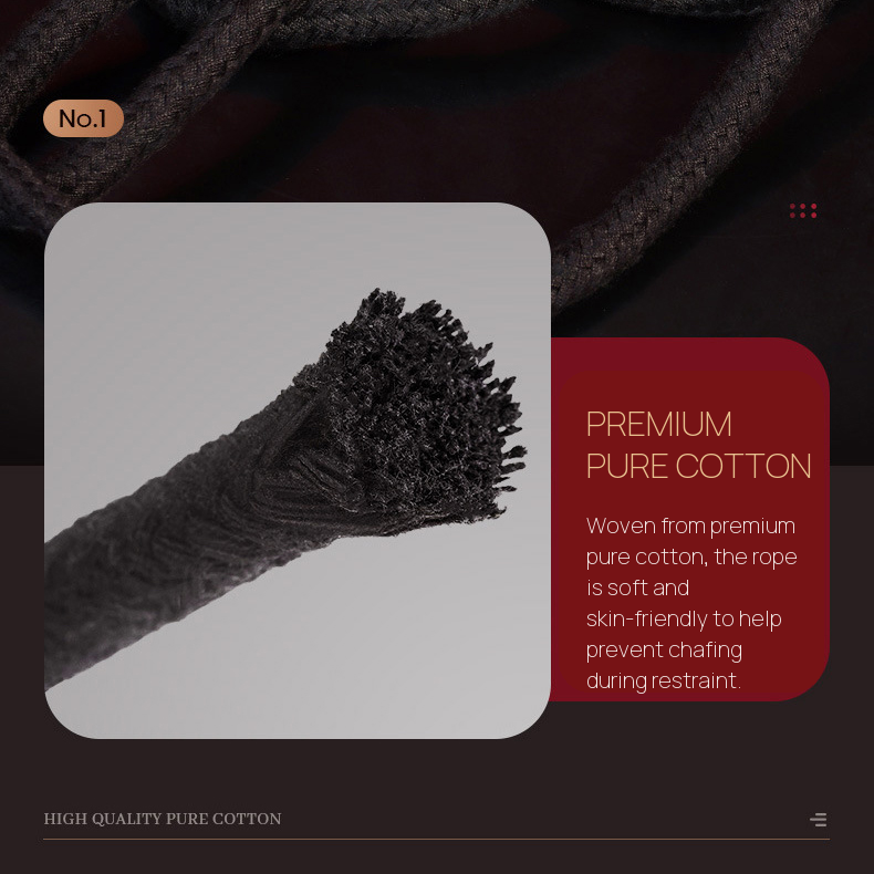 Portable Cotton Rope Bondage Restraint Set
