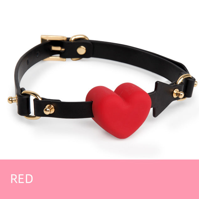 Heart-Shaped BDSM Ball Gag with Arrow-Strap Design BM118