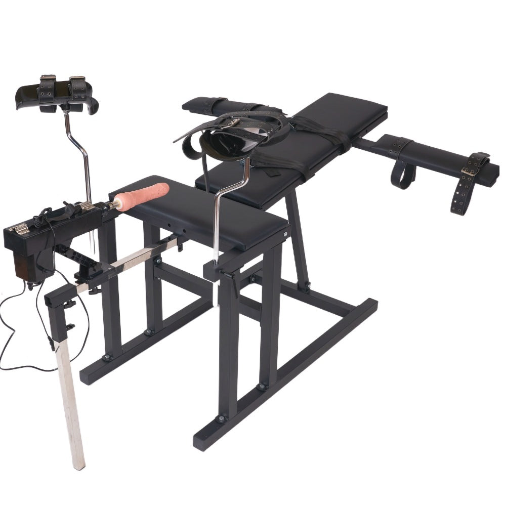BDSM Positioning Chair with Adjustable Leg Supports