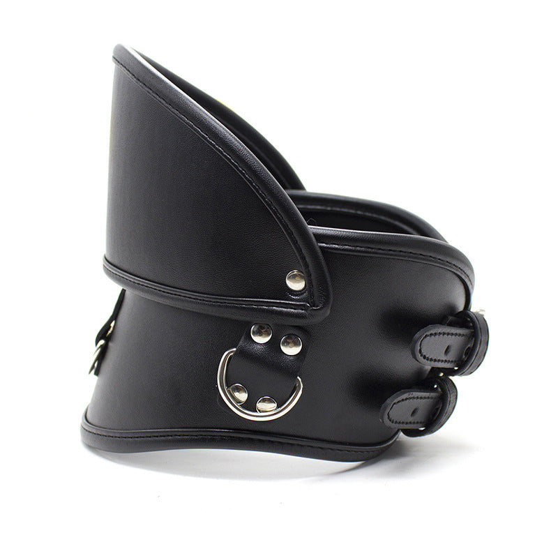 Black Wide D-RingPosture Collar BM104