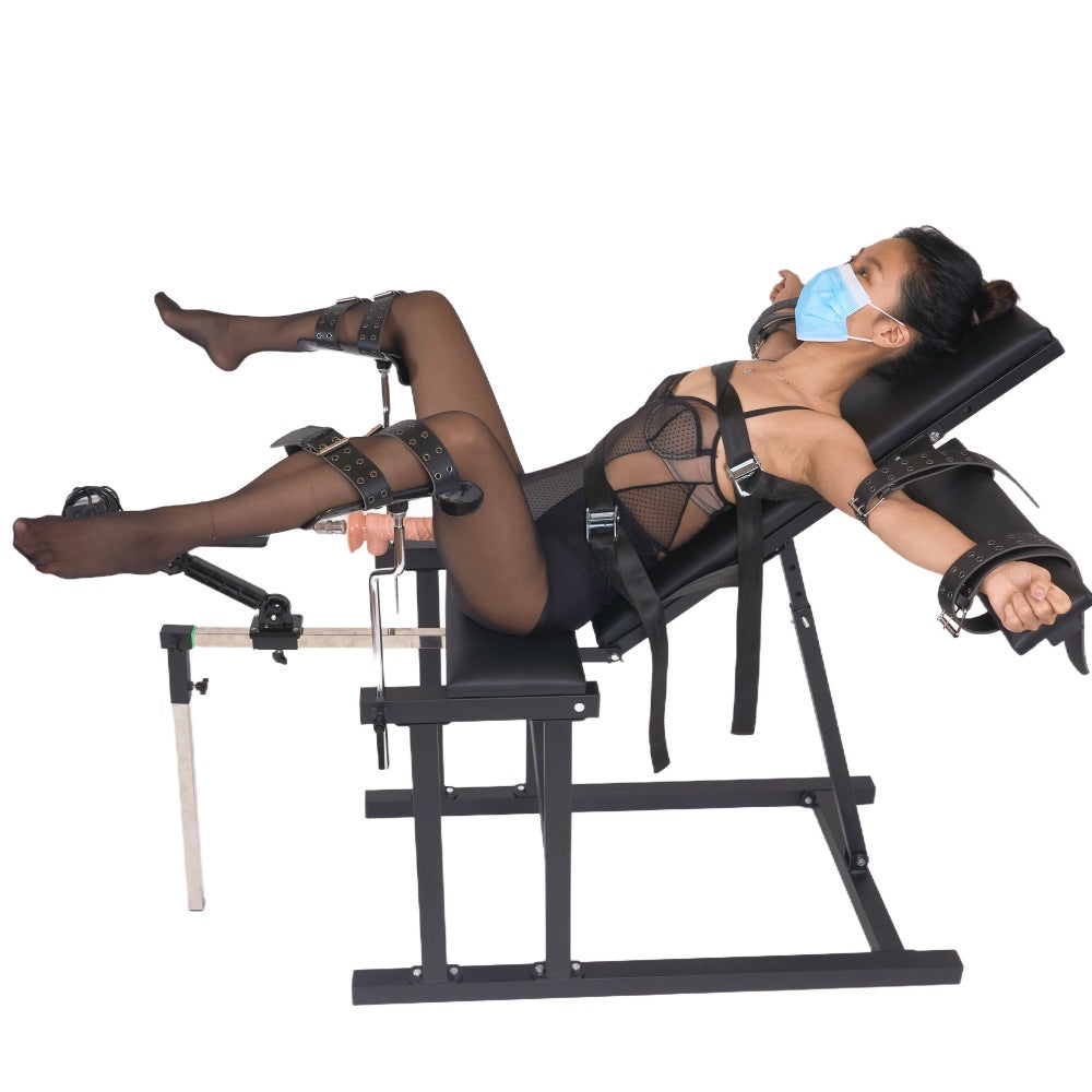 BDSM Positioning Chair with Adjustable Leg Supports