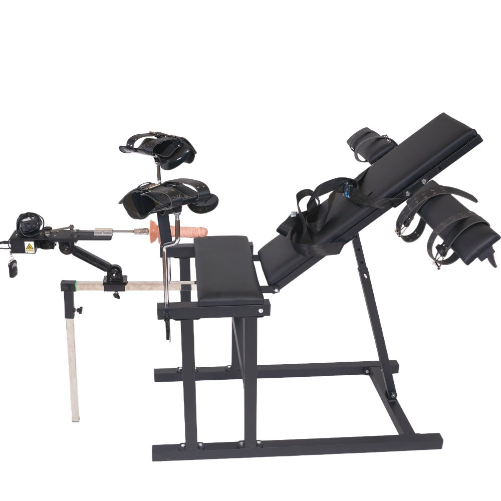 BDSM Positioning Chair with Adjustable Leg Supports