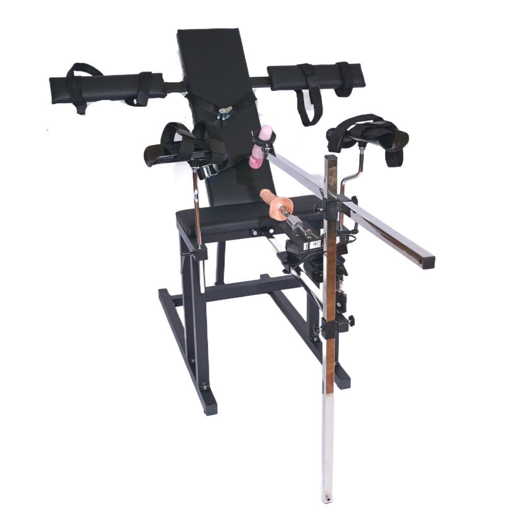 BDSM Positioning Chair with Adjustable Leg Supports