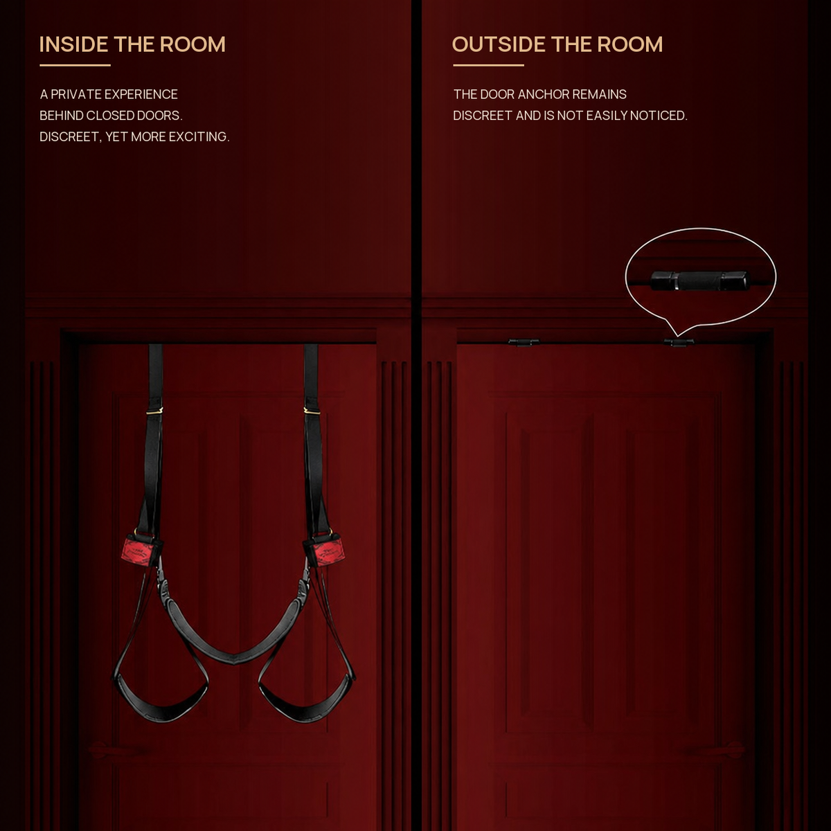 No-Drill Door-Mount Sex Swing with Straps BM99