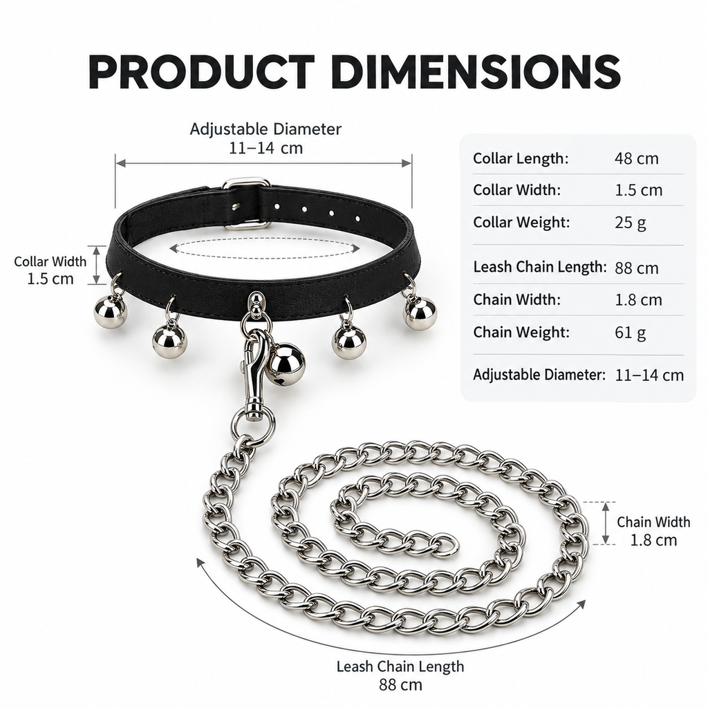 Bell Sub Collar and Leash Set BM103