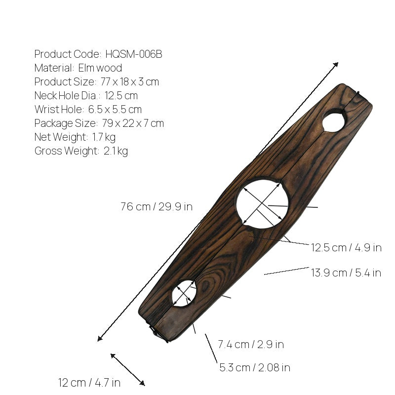 Wooden BDSM Wrist and Neck Stocks