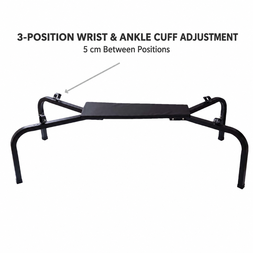Large Adjustable X-Frame BDSM Restraint Bench