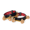 Bell-Chain Leather Wrist and Ankle Cuffs BM120