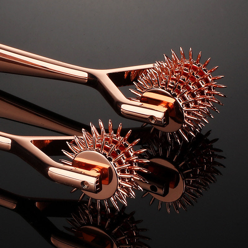 BDSM Golden Multi-Wheel Pinwheel Sensation Roller