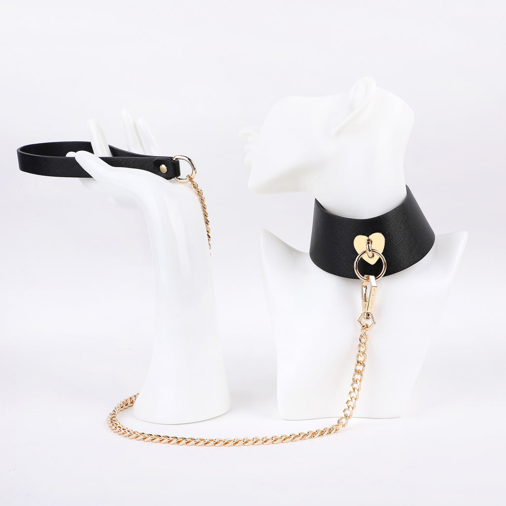 PU Leather Posture Collar and Leash BM106
