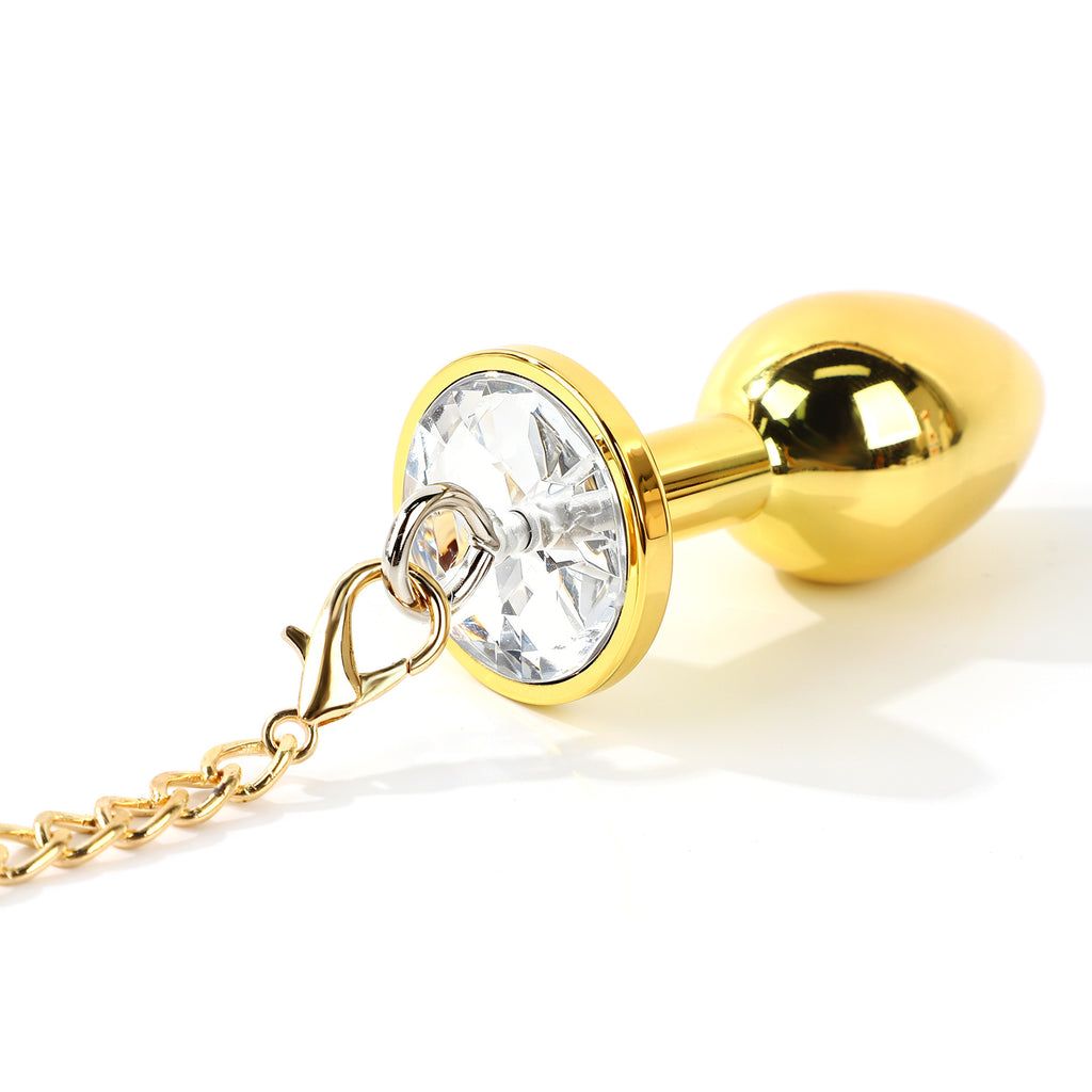 Metal Cherry Chain Anal Plug
