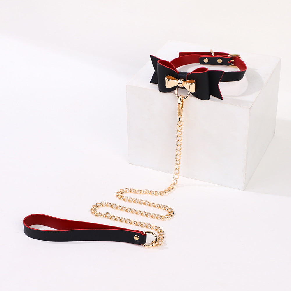 Bow Tie Fetish Collar & Cuffs Set BM107