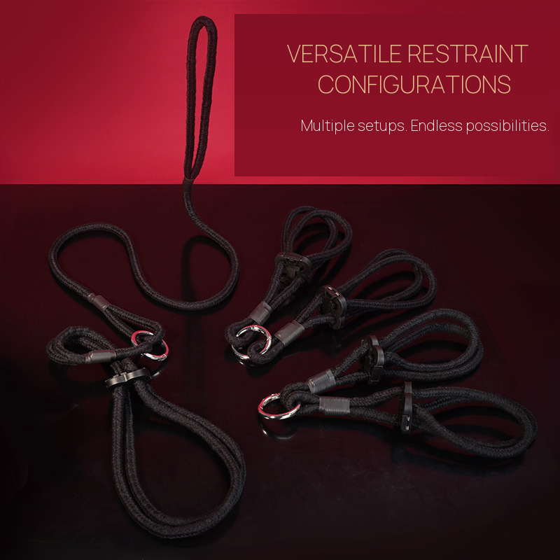 Portable Cotton Rope Bondage Restraint Set