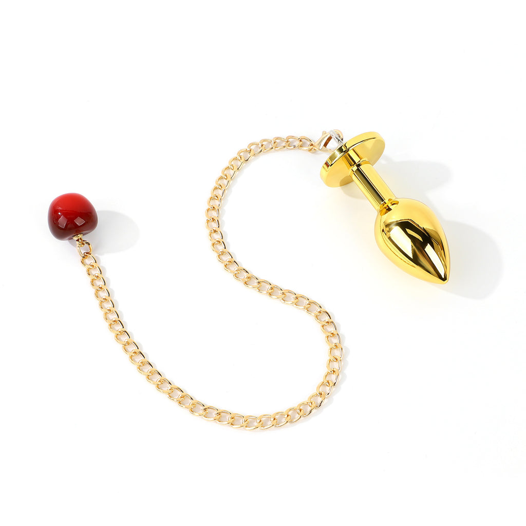 Metal Cherry Chain Anal Plug