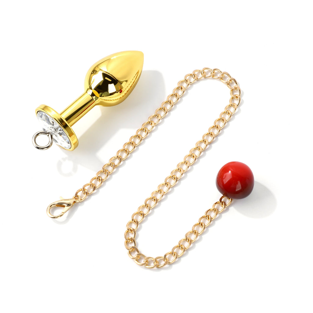 Metal Cherry Chain Anal Plug