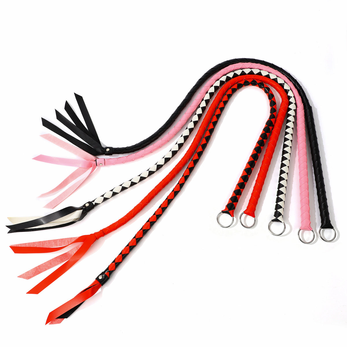 Long Braided PVC Sex Whip